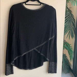 Generation Love black metallic trim sweater